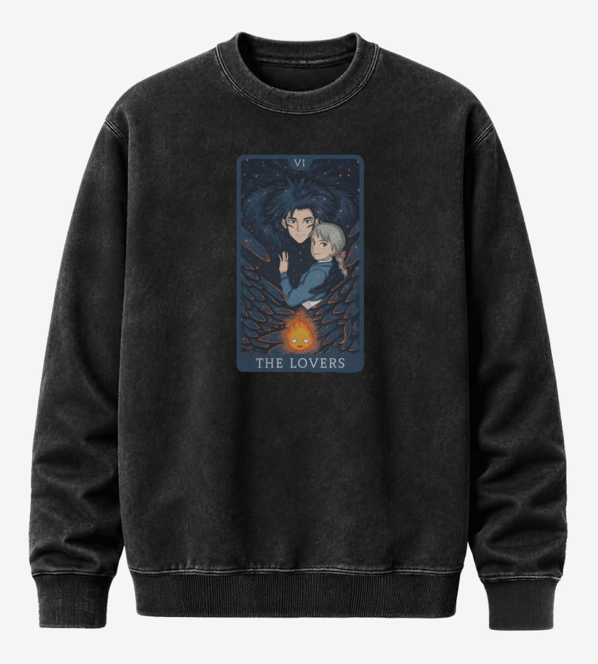 Poleron Polo Acid Wash Negro de Howl & Sofi