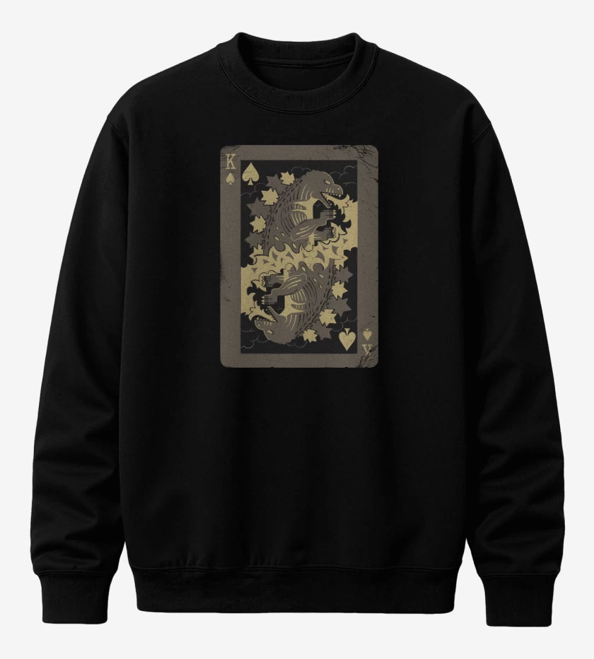 Poleron polo Negro de King of Monsters