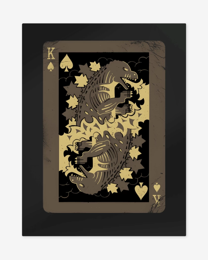 Print metalico King of Monsters