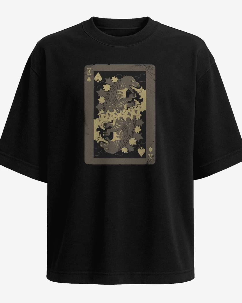Polera Oversize Negro de King of Monsters