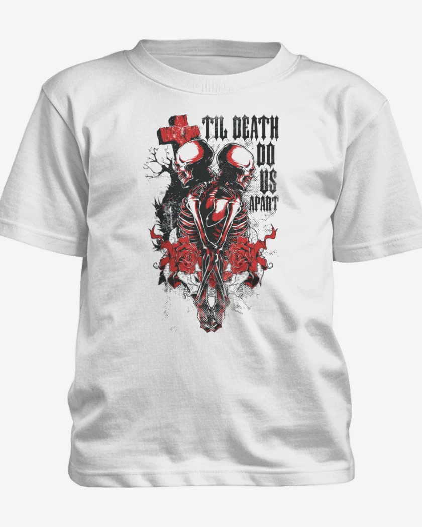 Polera de niño Blanco de Death