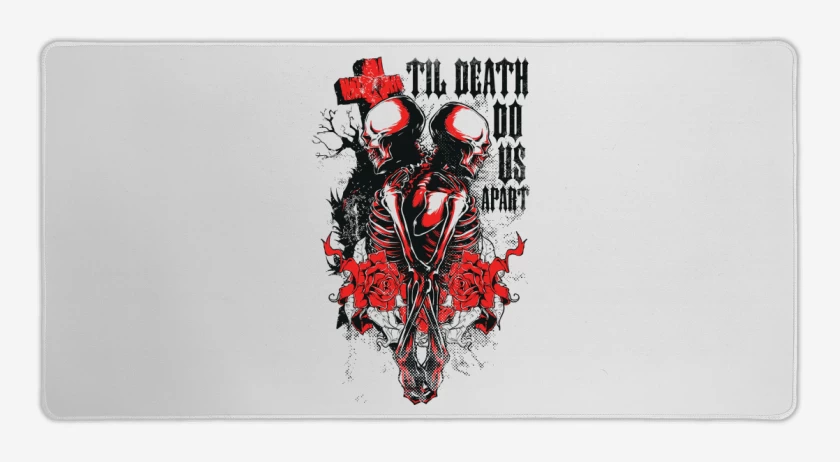 Mouse pad Gamer Blanco de Death