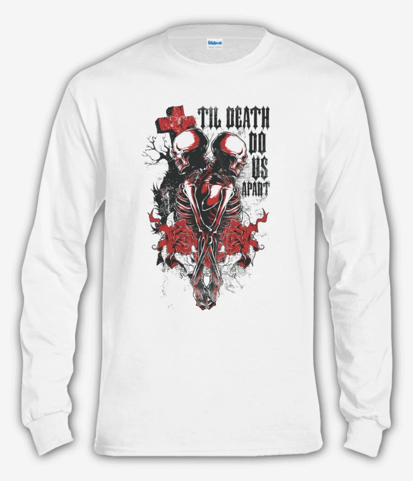 Polera manga larga Blanco de Death
