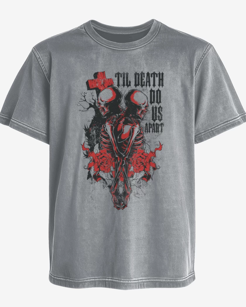 Polera desgastada Death