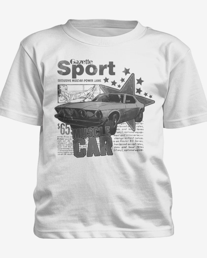 Polera de niño Blanco de Muscle Car