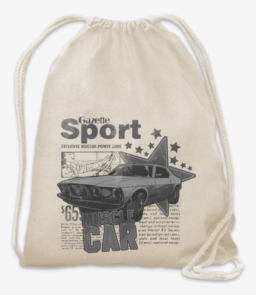 Mochila Blanco de Muscle Car