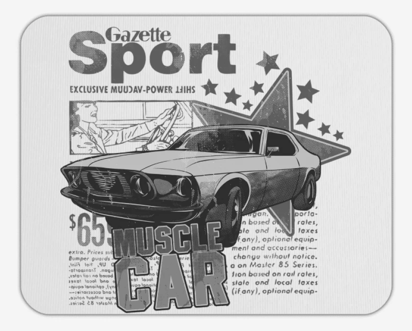 Mousepad Muscle Car