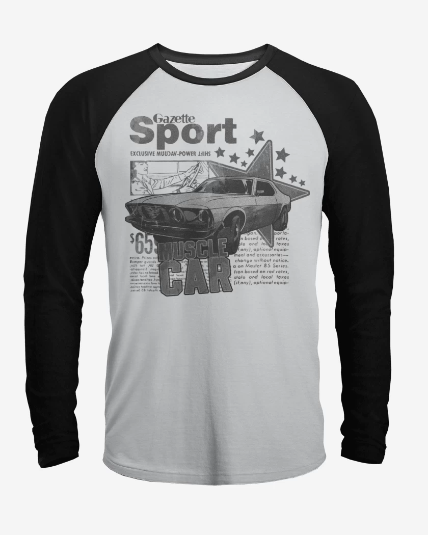 Polera Raglan Muscle Car