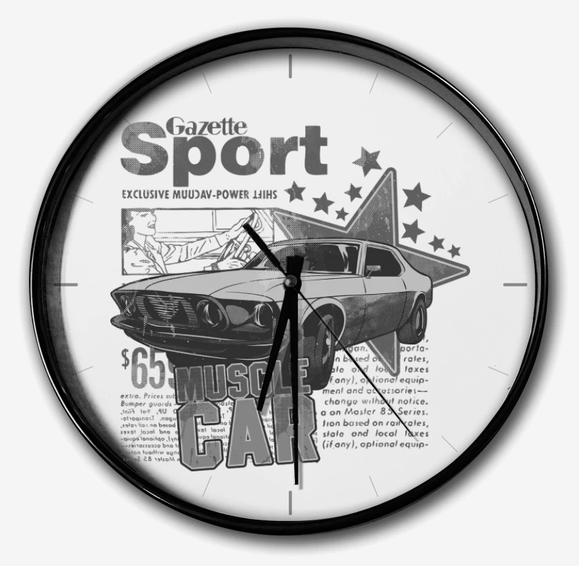 Reloj Blanco de Muscle Car