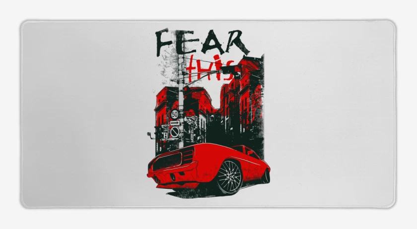 Mouse pad Gamer Blanco de Fear 