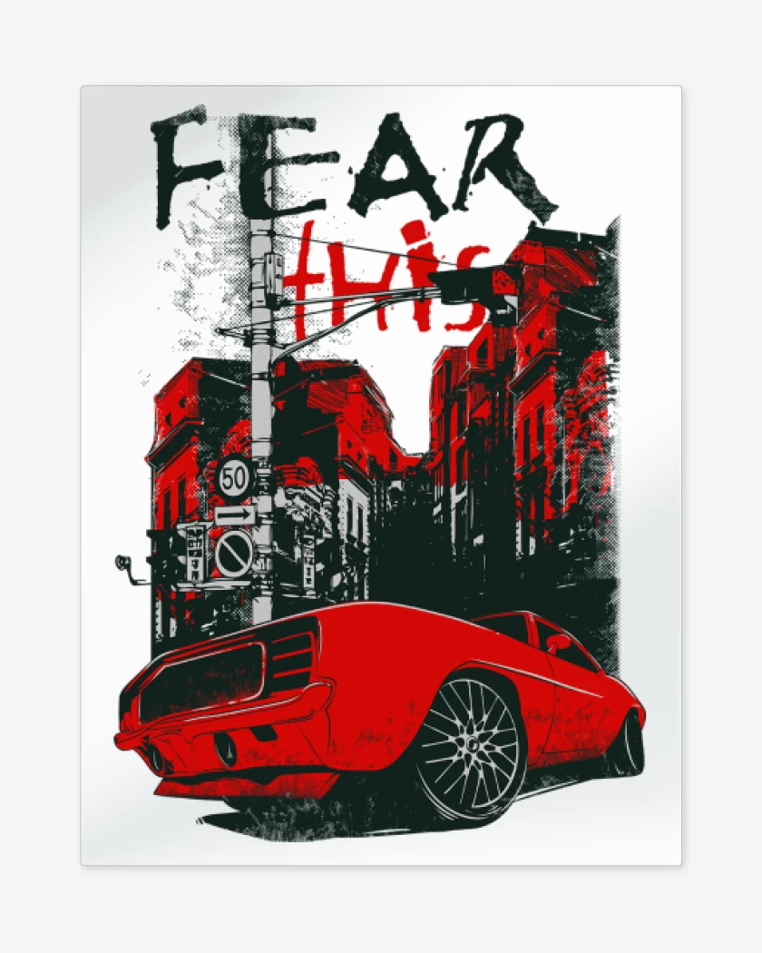 Print metalico Blanco de Fear 