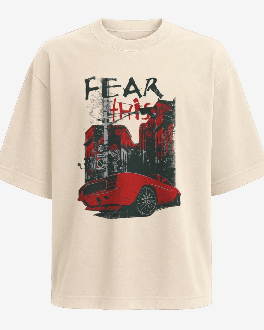 Polera Oversize Fear 