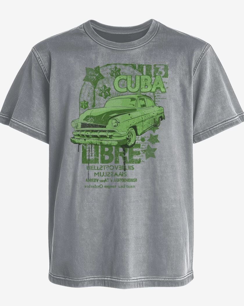 Polera desgastada Free Cuba