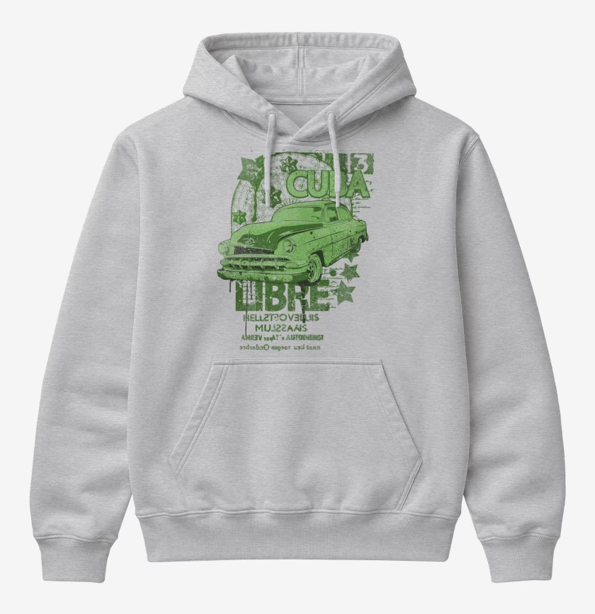 Poleron Canguro básico Gris Melange de Free Cuba