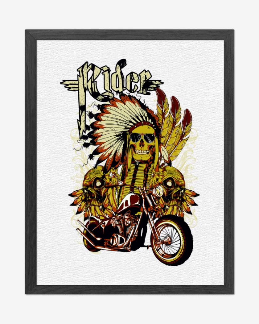 Cuadro decorativo Blanco de Rider