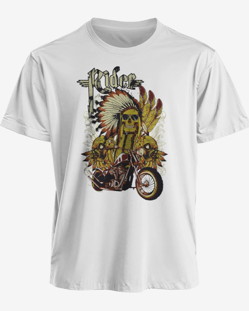 Polera premium Blanco de Rider