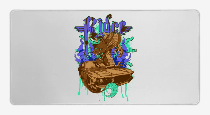 Mouse pad Gamer Blanco de Rider 2