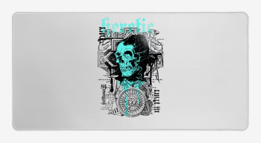 Mouse pad Gamer Blanco de La muerte