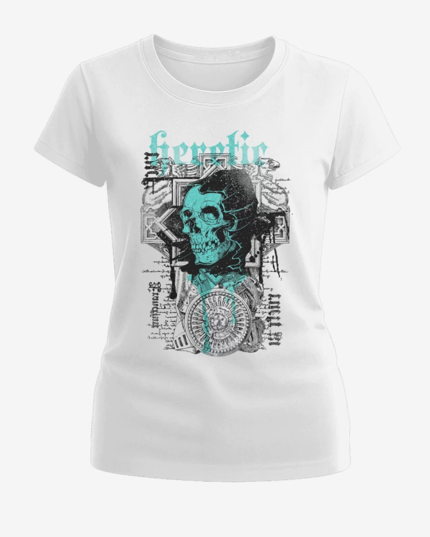 Polera de Mujer Blanco de La muerte