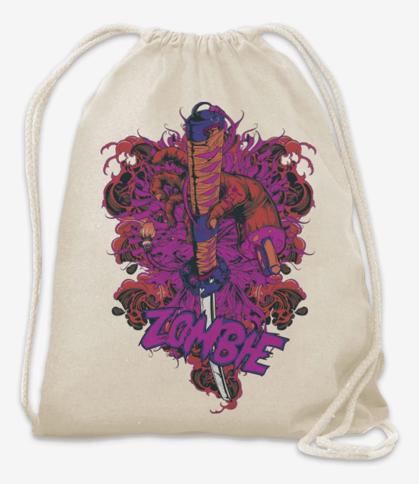 Mochila Blanco de Espada Zombie