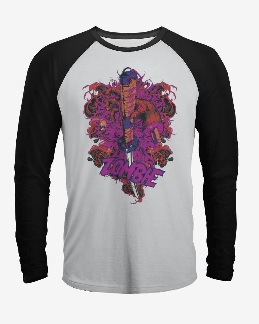 Polera Raglan Espada Zombie