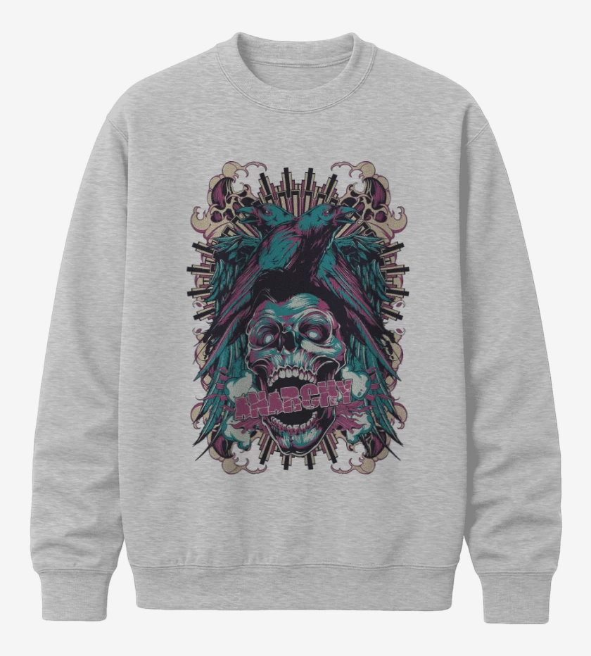 Poleron polo Anarchy Skull 