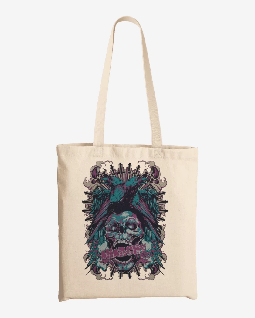 Totebag Anarchy Skull 