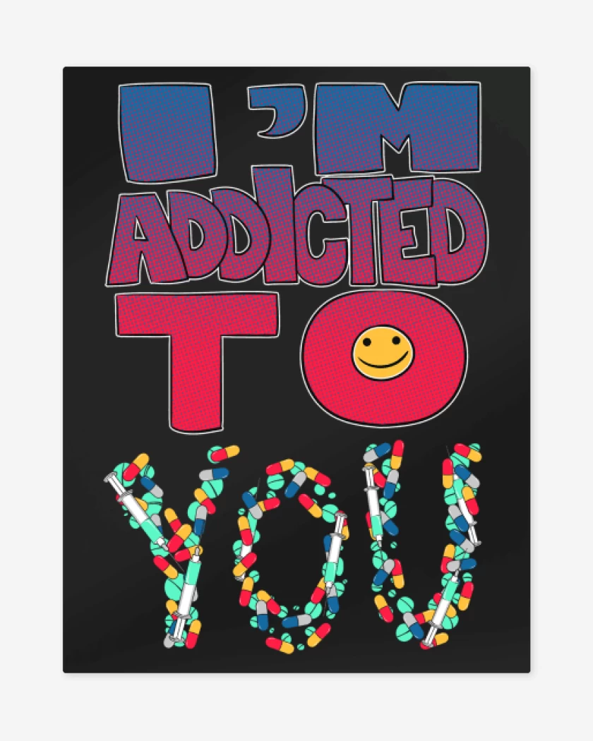 Print metalico Negro de Im addicted