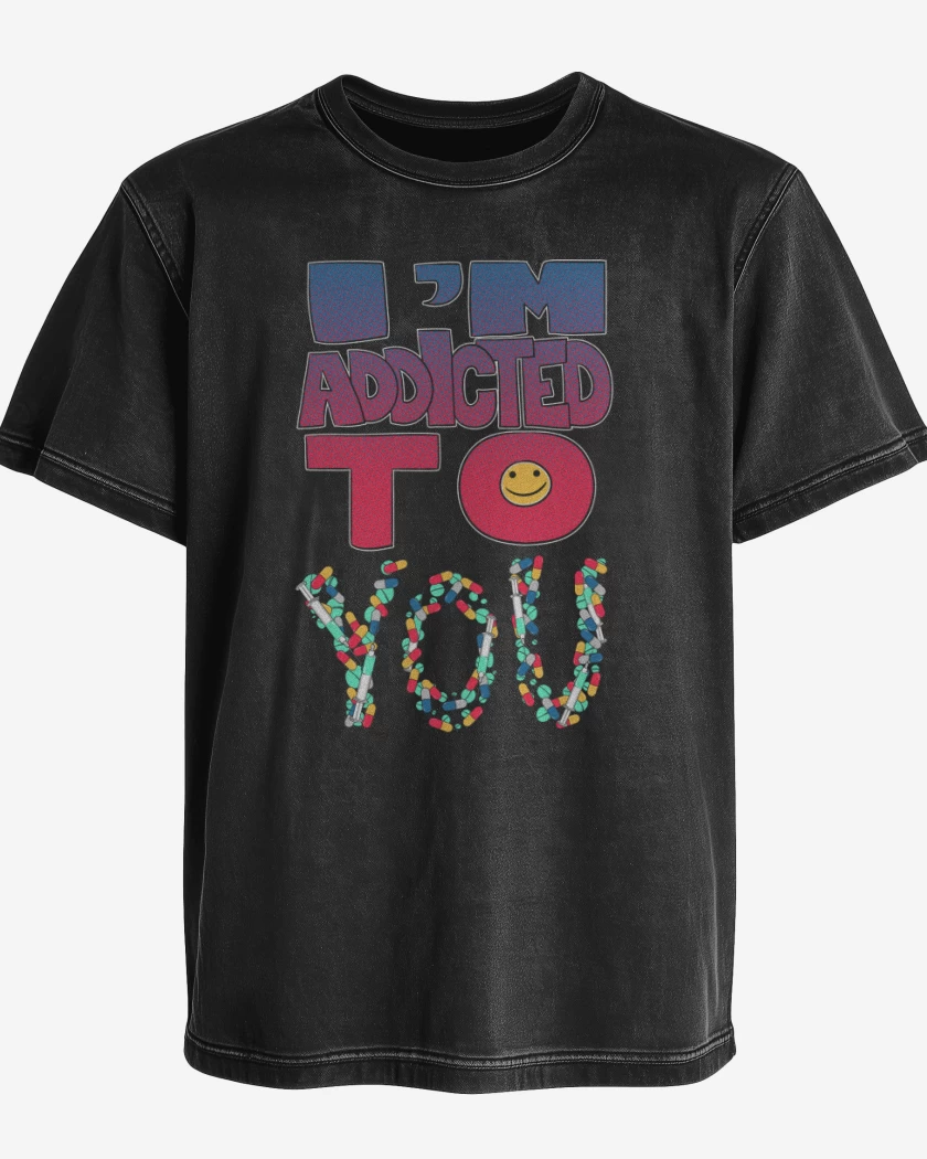 Polera desgastada Im addicted