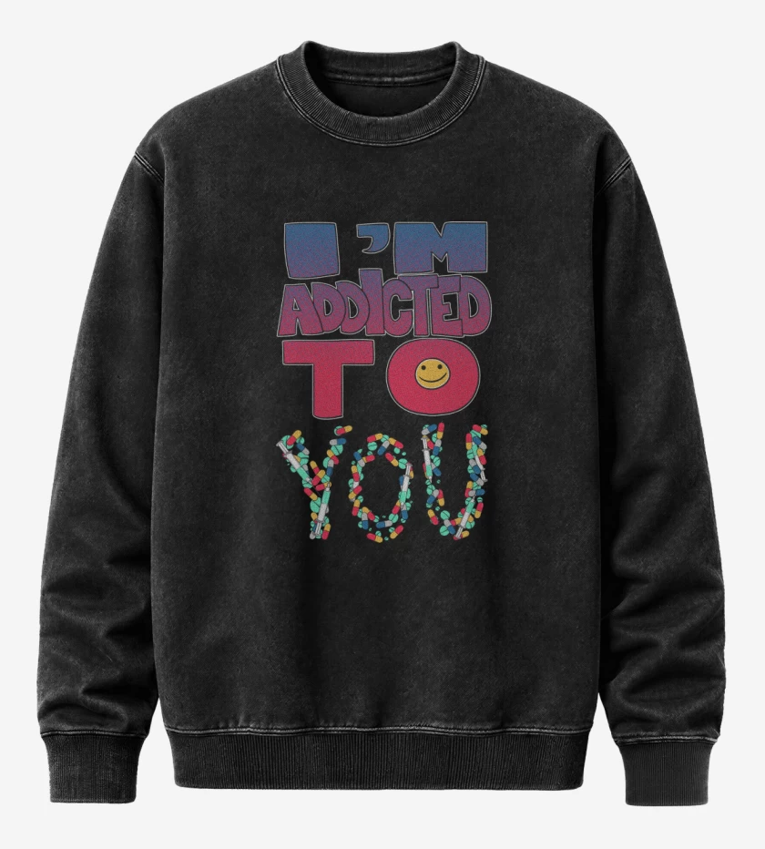 Poleron Polo Acid Wash Negro de Im addicted