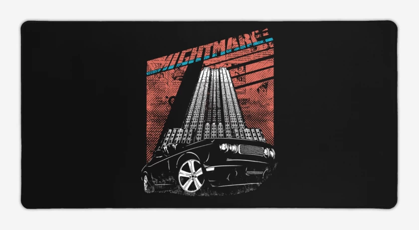Mouse pad Gamer Negro de Nightmare