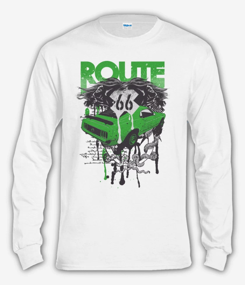 Polera manga larga Blanco de Ruta 66