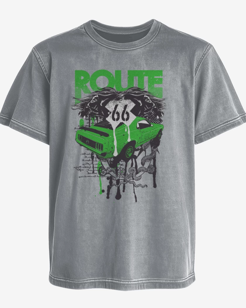 Polera desgastada Ruta 66