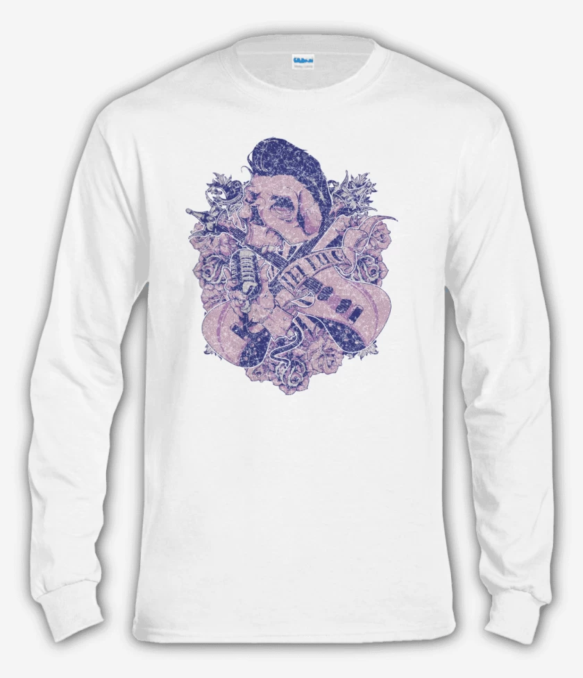 Polera manga larga Blanco de The king