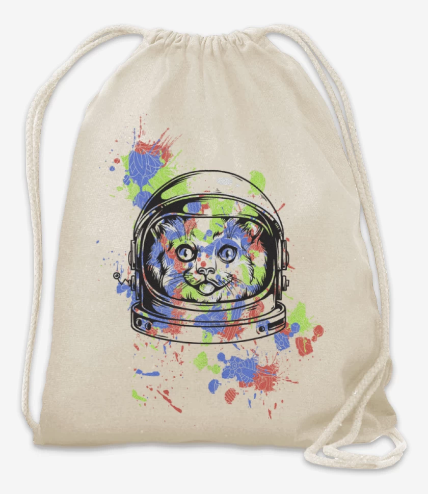 Mochila Blanco de Space Cat