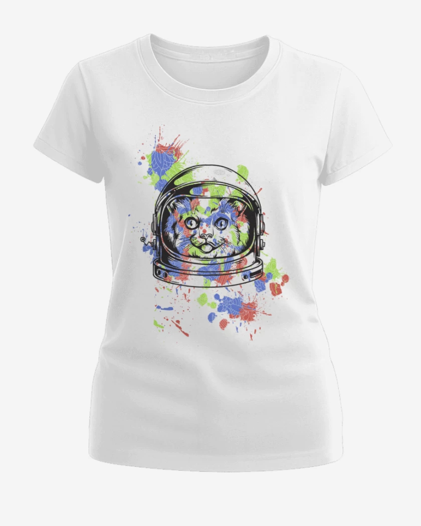 Polera de Mujer Blanco de Space Cat