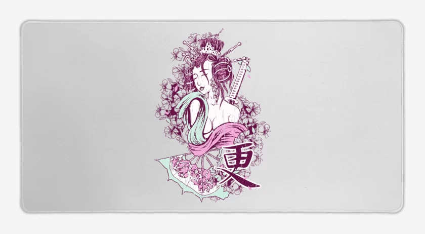 Mouse pad Gamer Blanco de Musa 