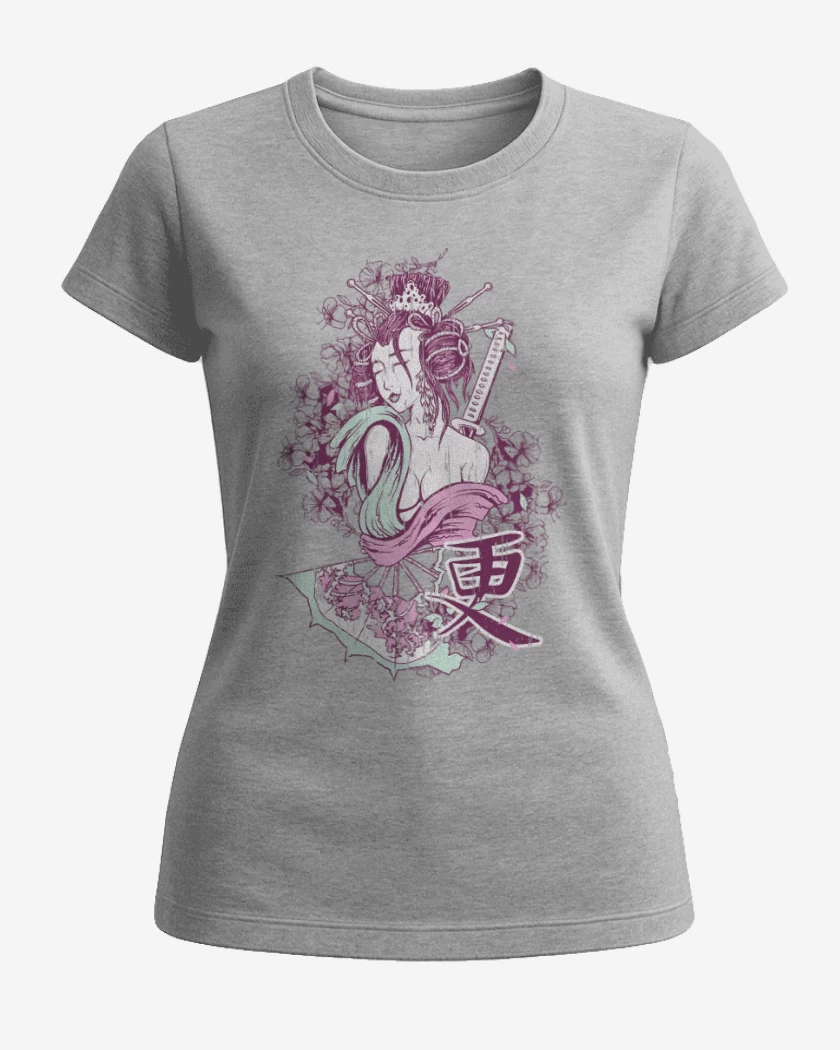 Polera de Mujer Gris Melange de Musa 