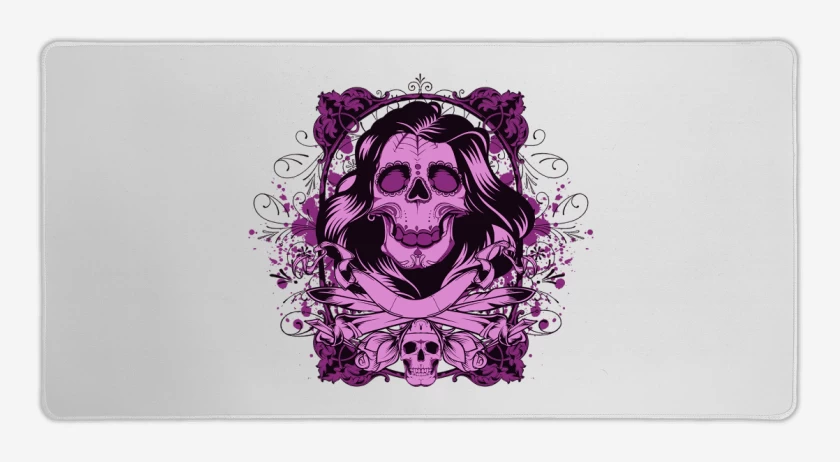 Mouse pad Gamer Blanco de Skull sugar 