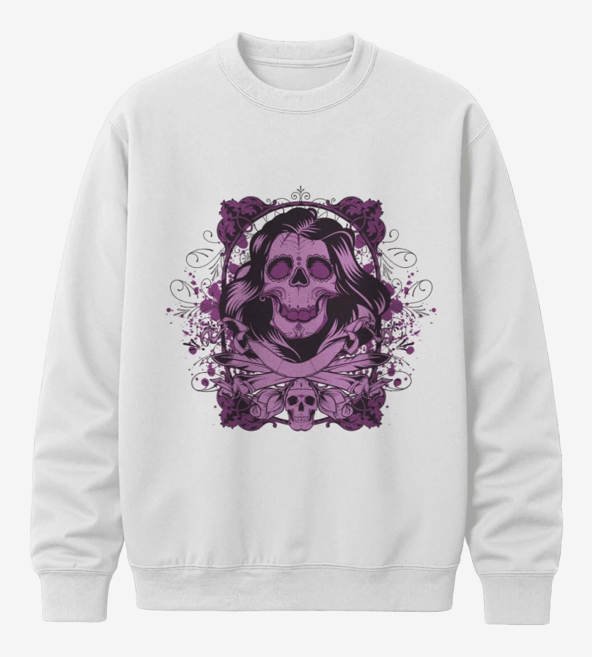 Poleron polo Blanco de Skull sugar 