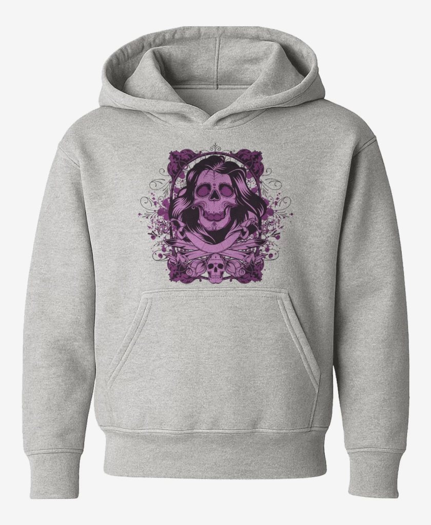Poleron de niño Gris Melange de Skull sugar 