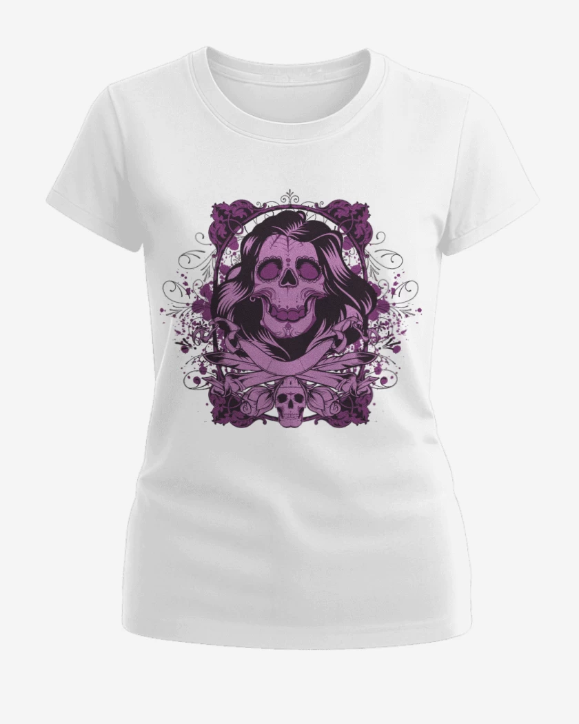 Polera de Mujer Blanco de Skull sugar 