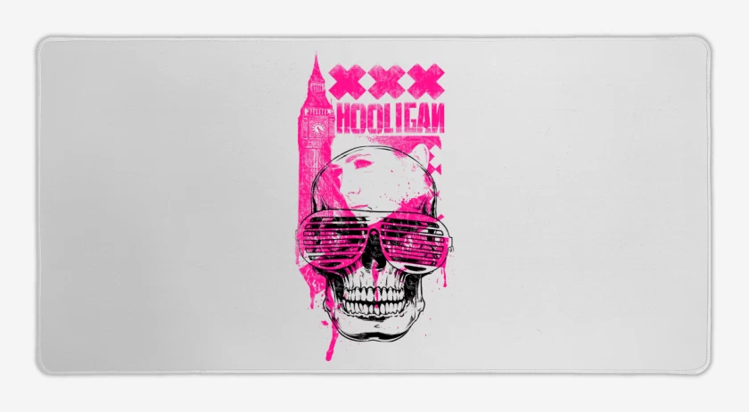 Mouse pad Gamer Blanco de Hooligan 