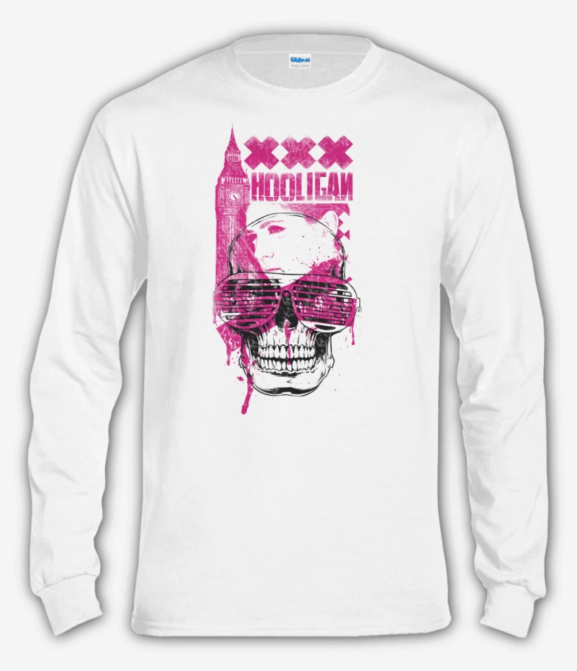 Polera manga larga Blanco de Hooligan 