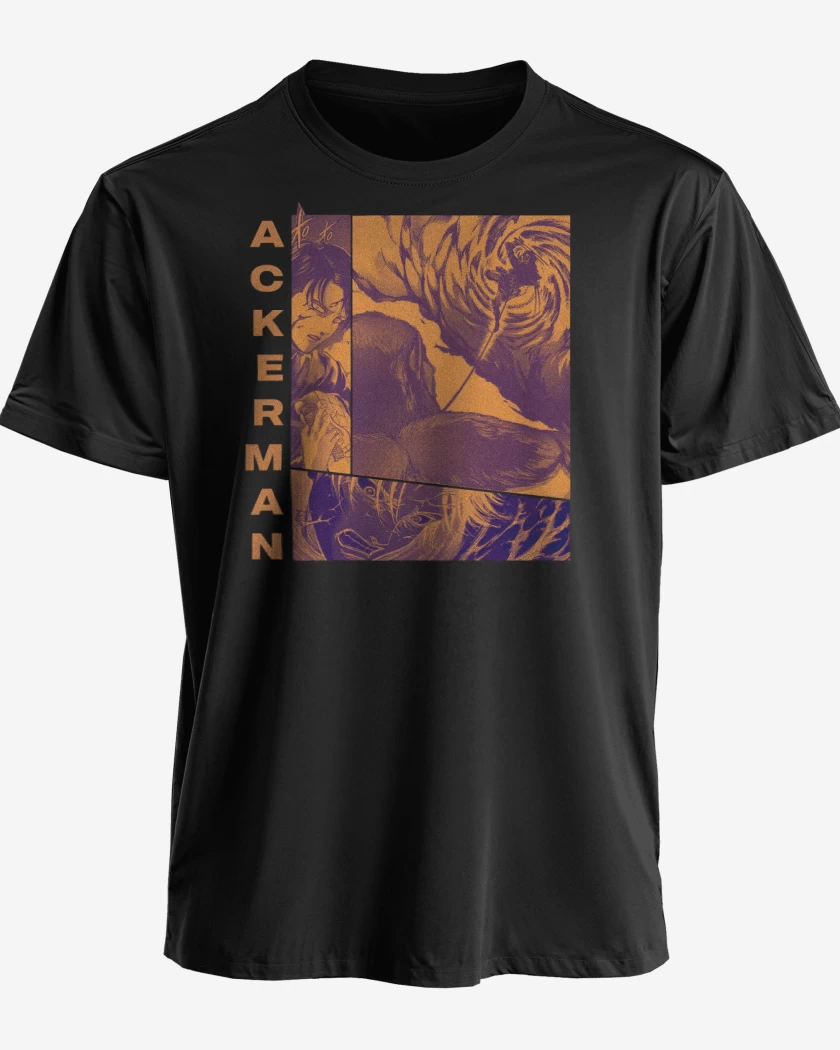 Polera premium Negro de Levi Ackerman