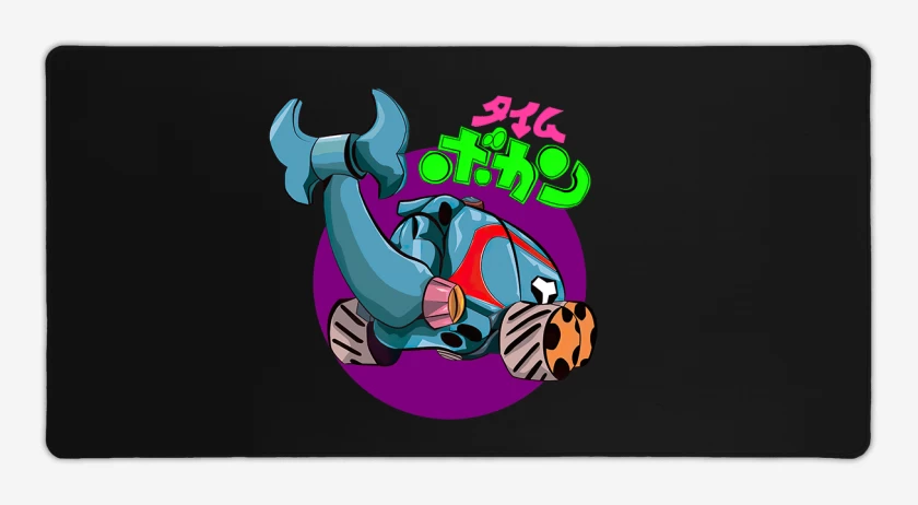 Mouse pad Gamer Negro de La maquina del tiempo