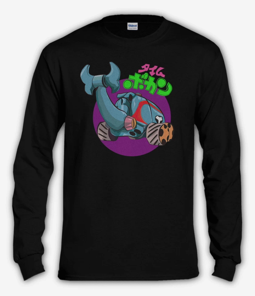 Polera manga larga Negro de La maquina del tiempo