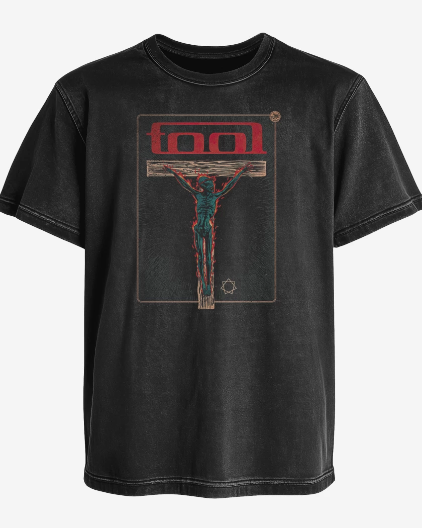 Polera desgastada Negro de Tool 2