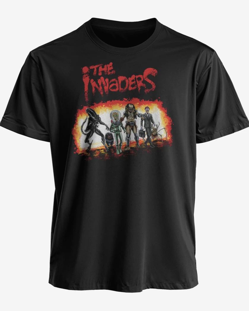 Polera premium Negro de The Invaders
