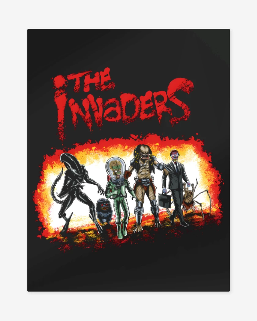 Print metalico Negro de The Invaders
